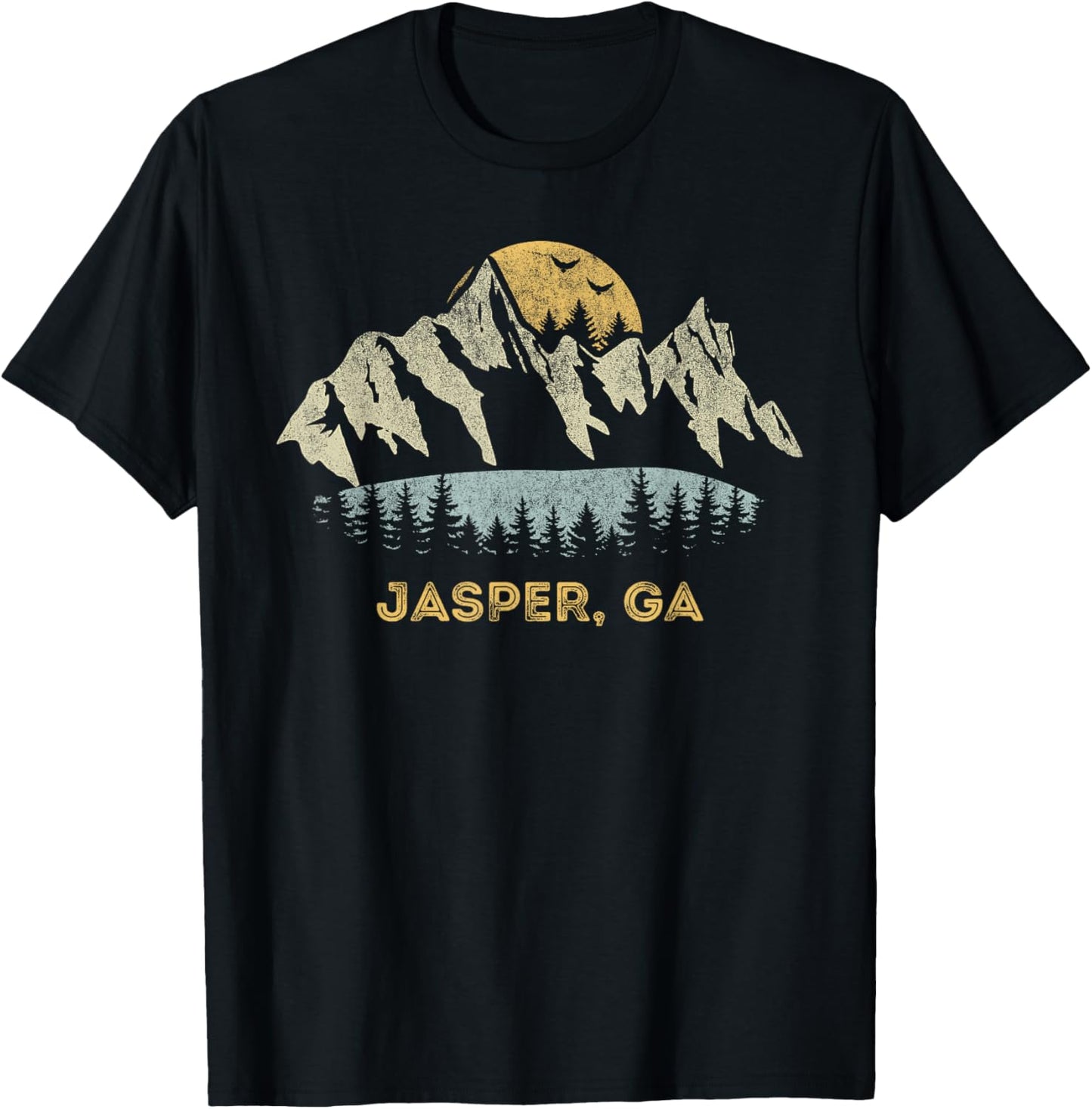 Jasper Georgia Mountain Sunset Sunrise GA T-Shirt - T-Shirt | Black