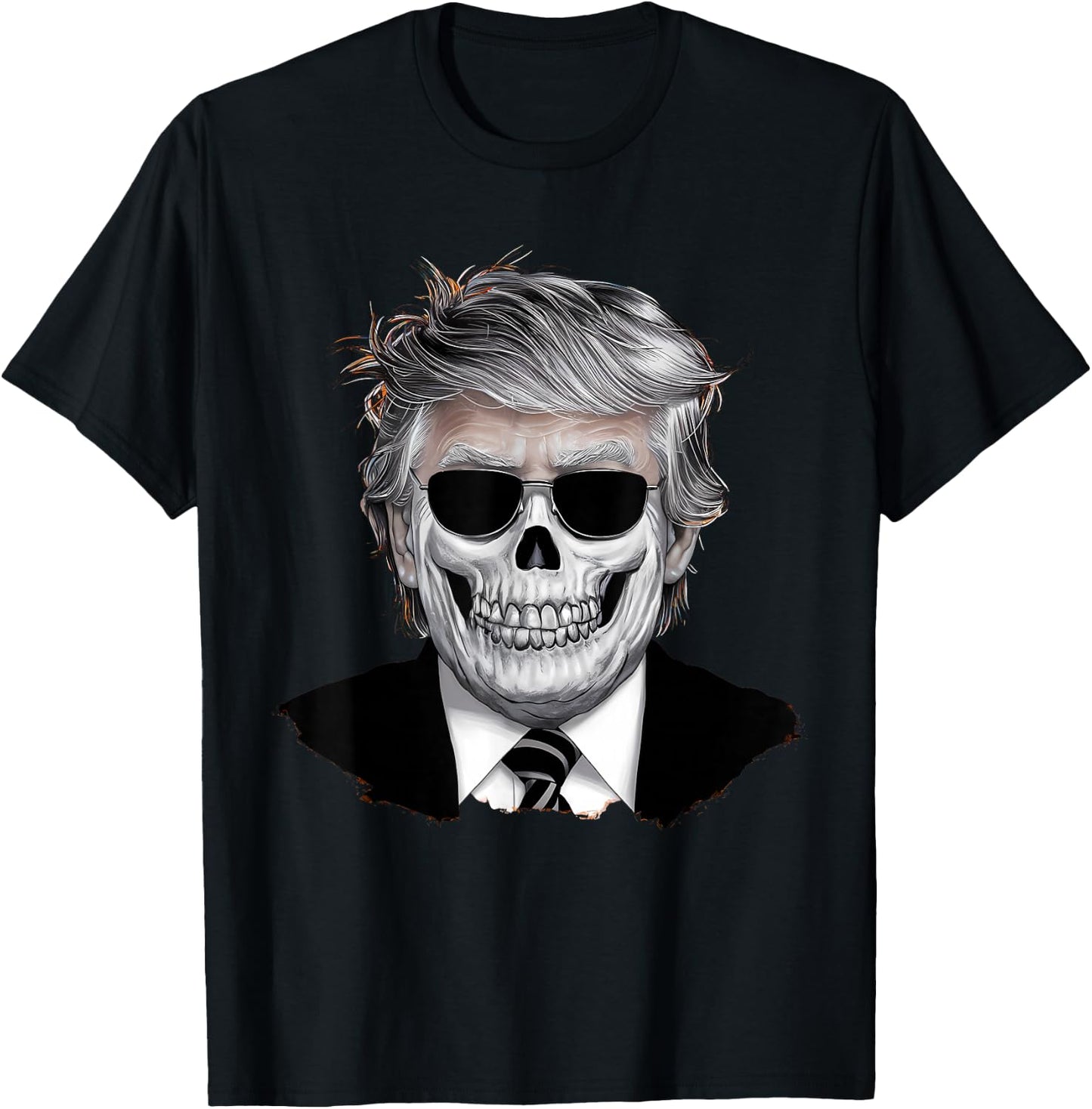 Halloween Orange Trump American Horror Party Costume T-Shirt - T-Shirt | Black