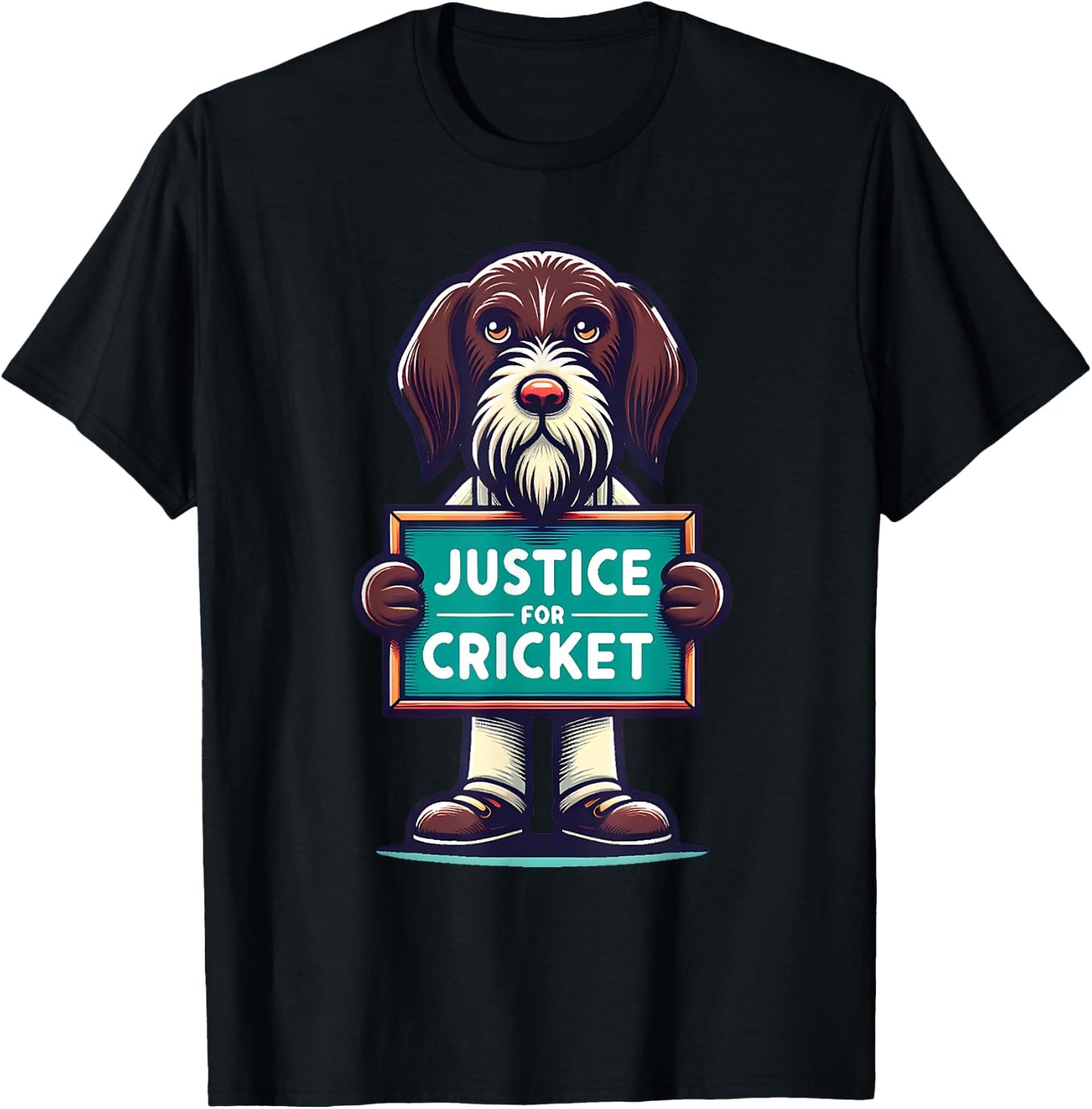 Justice for Cricket, Hunting Dog Lover, American Elections T-Shirt - T-Shirt | Black