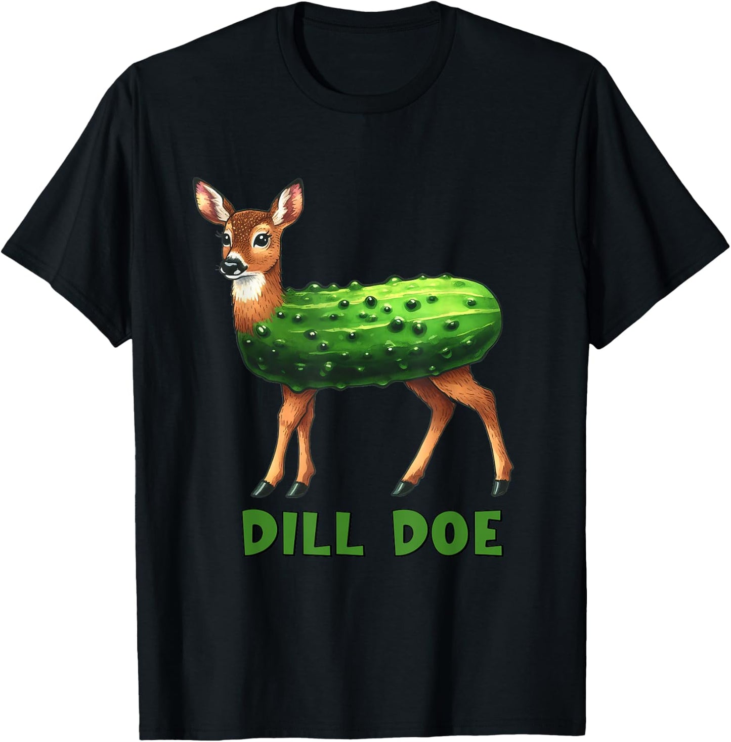 Dill Doe Funny Adult Humor Inappropriate Pickle Women T-Shirt - T-Shirt | Black