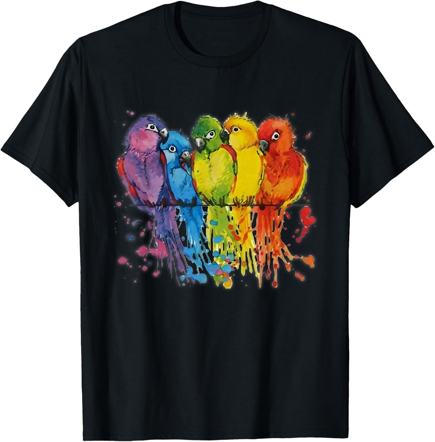 Love parrot Women Shirt parrot Lovers for kids and girls T-Shirt - T-Shirt | Black