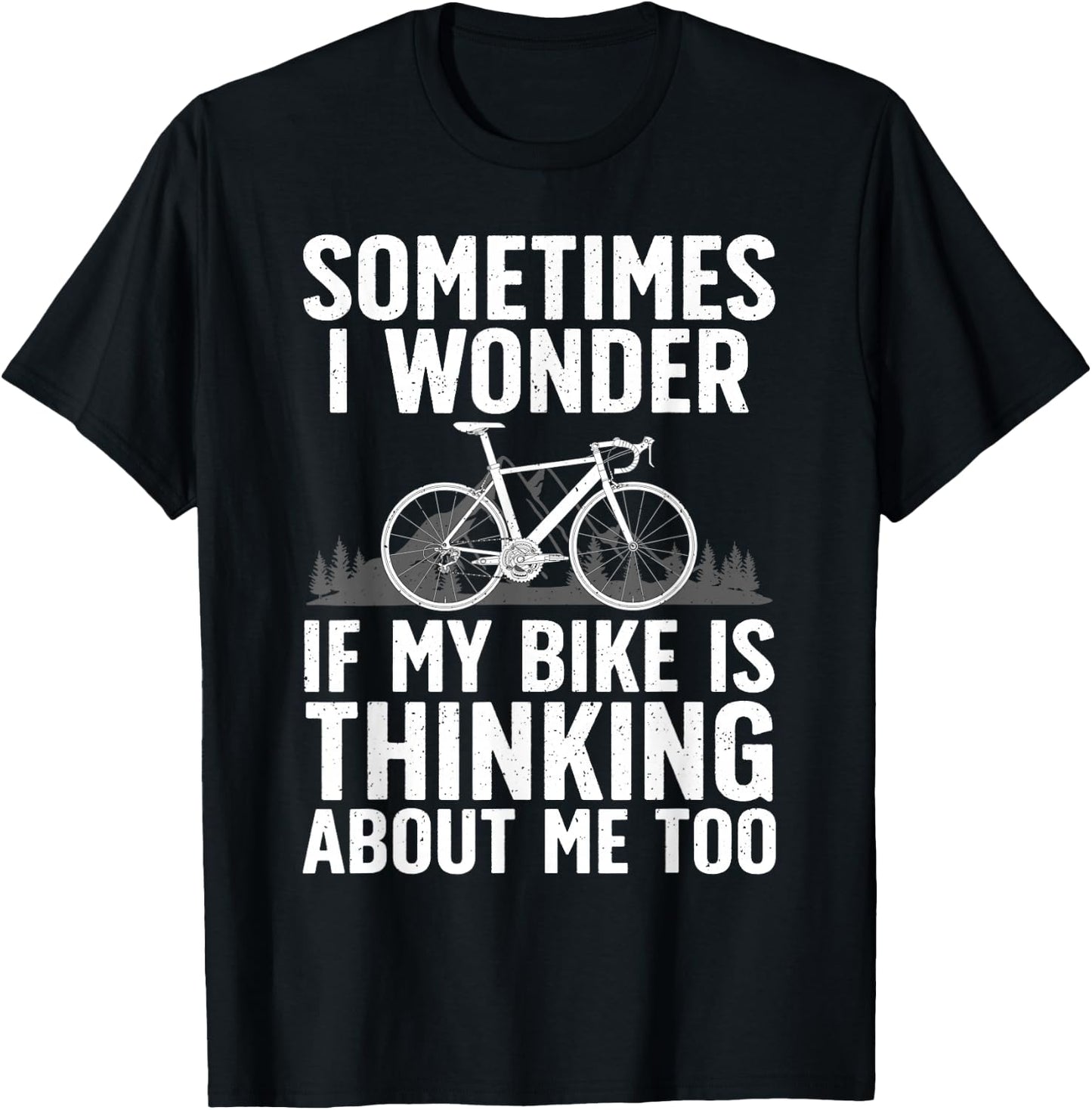 Funny Cycling Art Women Kids Bike Rider Track Racing T-Shirt - T-Shirt | Black