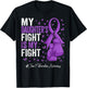 Purple Ribbon Daughter Chiari Malformation Awareness , Small, Black T-Shirt - T-Shirt | Black