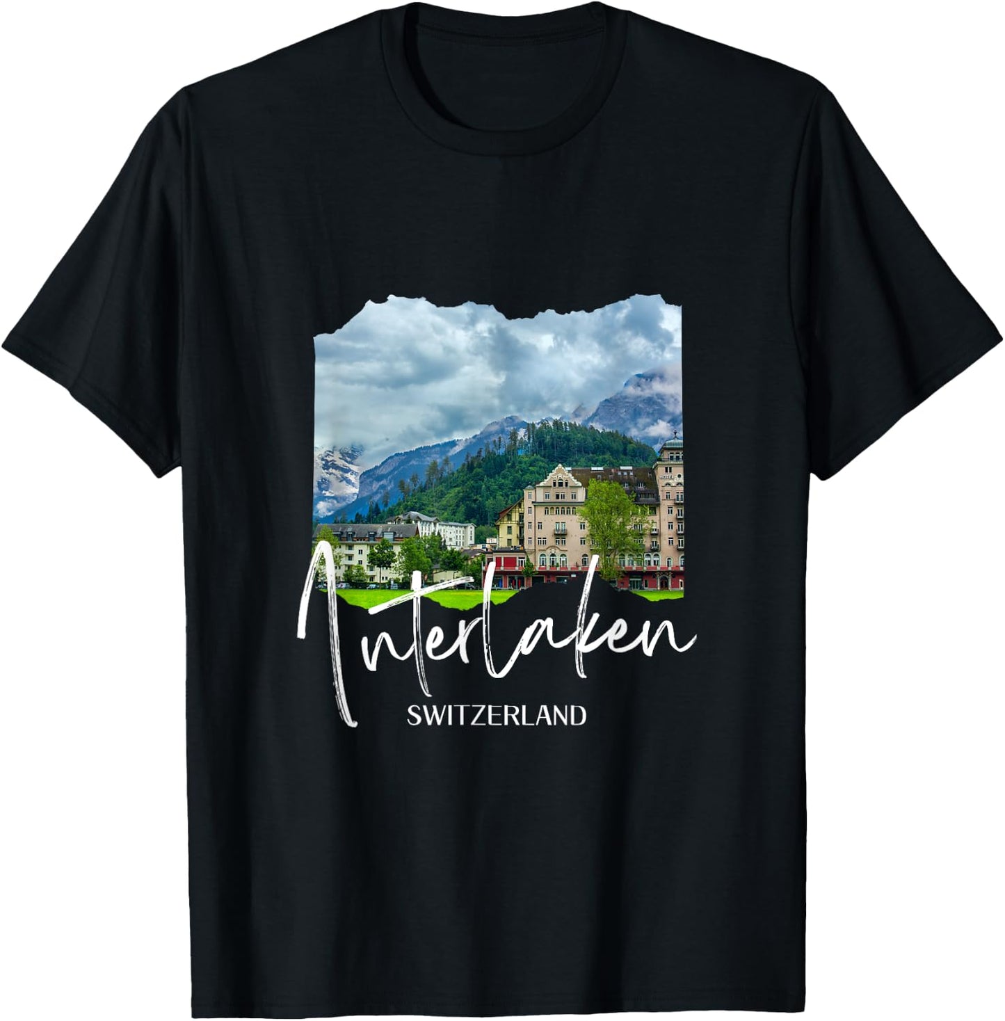Switzerland Interlaken T-Shirt - T-Shirt | Black