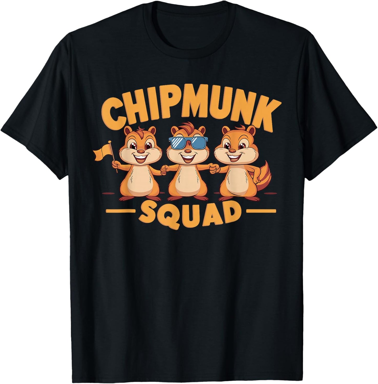 Chipmunk Squad for Chipmunk Lover Shirt Kids Chipmunk T-Shirt - T-Shirt | Black