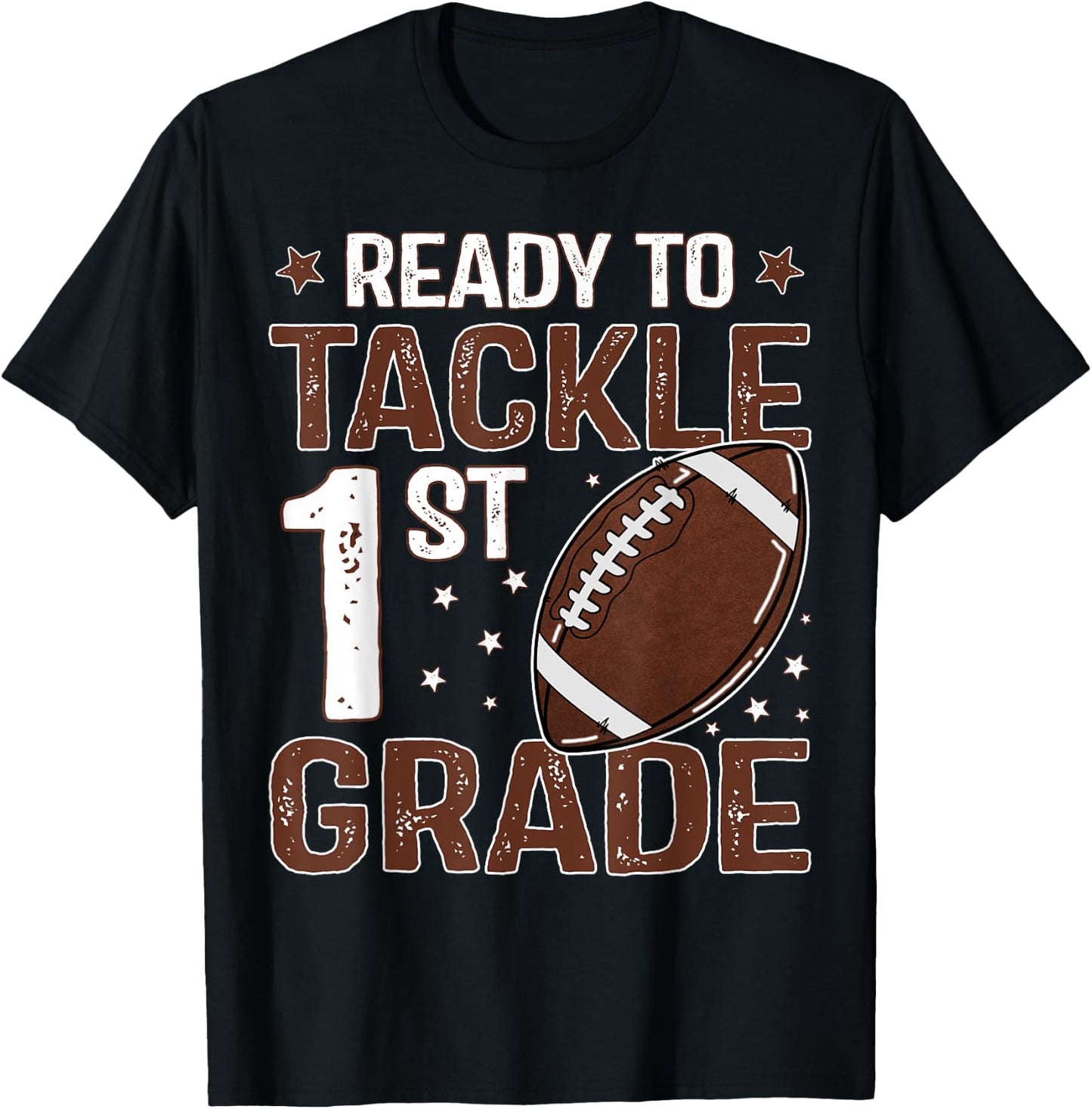 Ready To Tackle First Grade First Day Of 1st Grade Boys T-Shirt - T-Shirt | Black