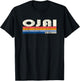 Vintage Retro 70s 80s Style Hometown of Ojai, CA T-Shirt - T-Shirt | Black