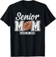 Senior Football Mom Class of 2025 Senior Mama 2025 T-Shirt - T-Shirt | Black