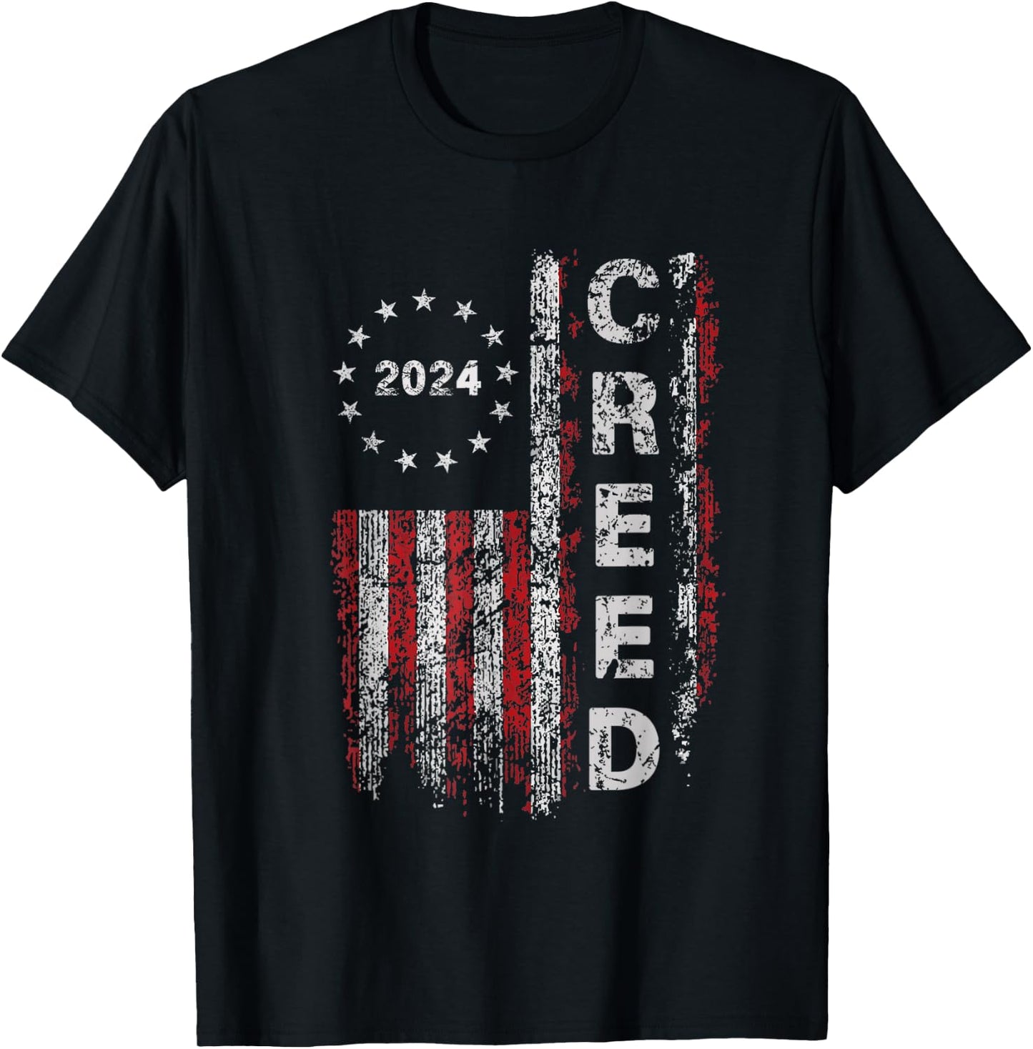 Creed '24 Take Me Higher Women Men Support 2024 T-Shirt - T-Shirt | Black