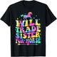 Will Trade Sister For Horse Groovy Equestrian Horse Lover T-Shirt - T-Shirt | Black