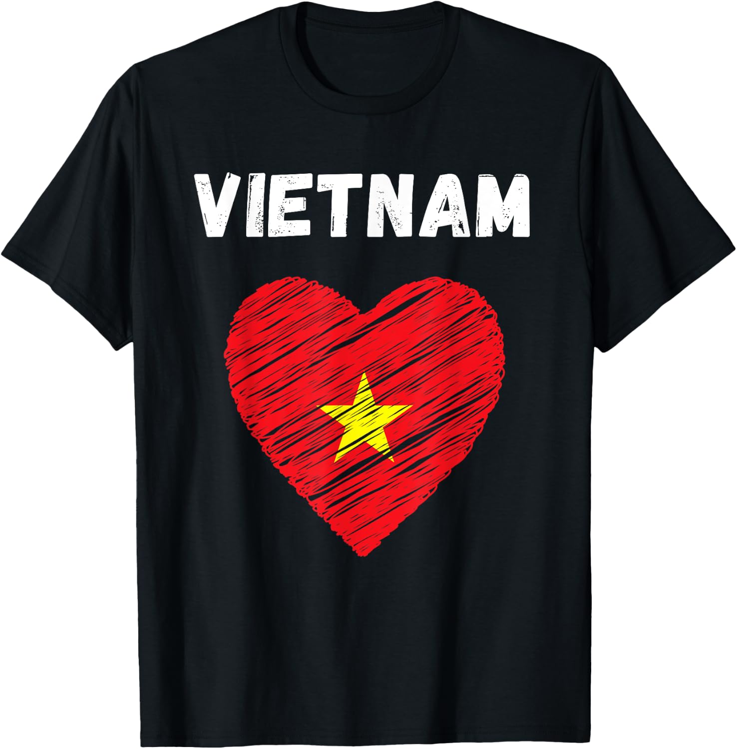 Vietnam Flag Holiday Vietnam Heart Vietnamese Flag T-Shirt - T-Shirt | Black