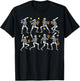 Funny Halloween Softball Skeletons Play Softball Boys Kids T-Shirt - T-Shirt | Black