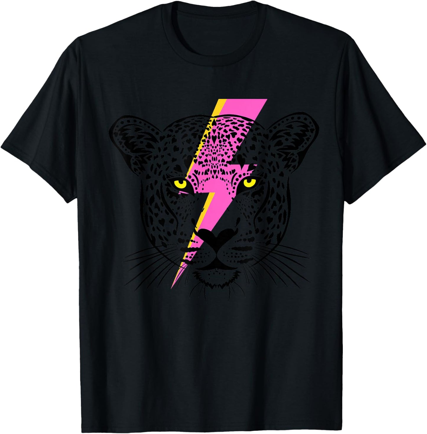 Vintage Cheetah and Girls, Cute Summer T-Shirt - T-Shirt | Black