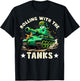 Rolling with the Tanks - Boys Army Tank military Adventure T-Shirt - T-Shirt | Black