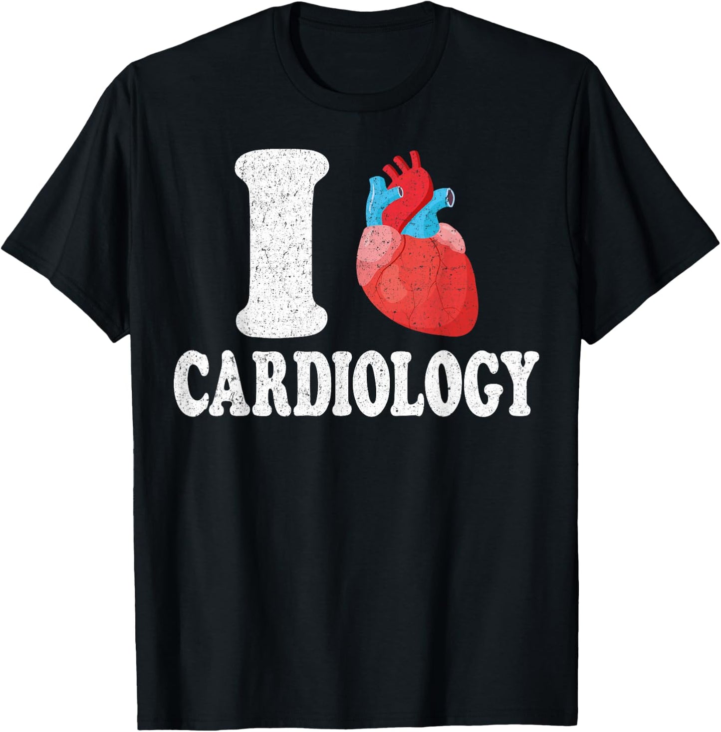 I Love Cardiology - Valentine’s Day Cardiologist Gifts T-Shirt - T-Shirt | Black