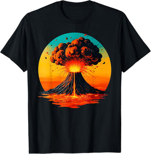 Cool erupting volcano costume for Boys and Girls Women Men T-Shirt - T-Shirt | Black