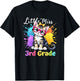 Little Miss 3rd Grade Kitten Back To School Cat Girls T-Shirt - T-Shirt | Black