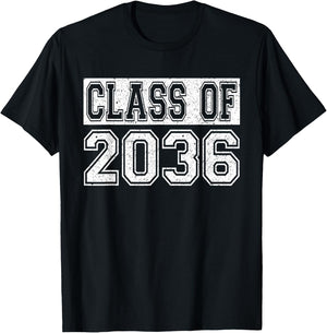 Preschool Class of 2036 First Day of Pre-k 2036 Graduation T-Shirt - T-Shirt | Black