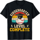 Kindergarten Level Complete Baseball Boy Last Day Of School T-Shirt - T-Shirt | Black