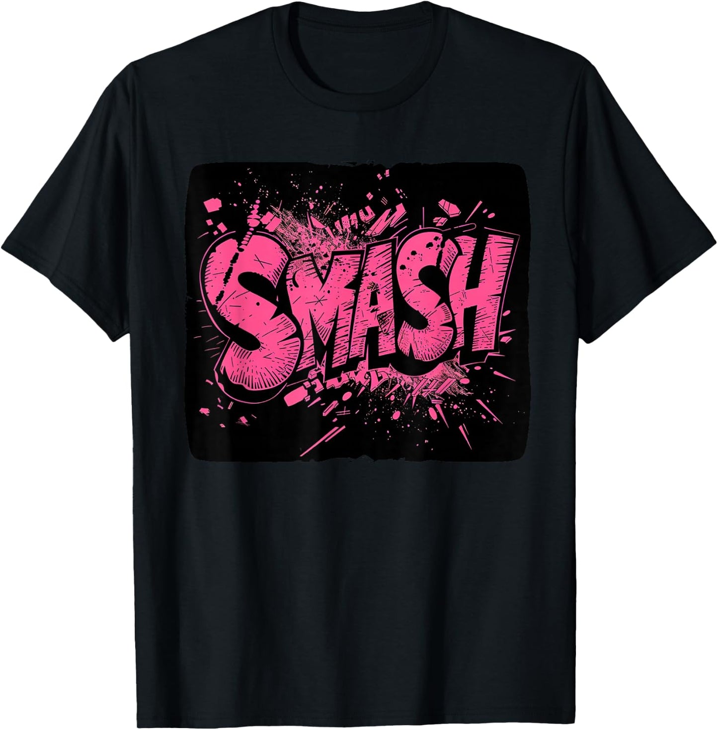 Cool Smash Graphic for a Trendsetting Style T-Shirt - T-Shirt | Black