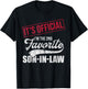2nd Favorite Son In Law Vintage Funny Parent Men Women T-Shirt - T-Shirt | Black