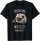 Chubby Pug Lifting Barbell - Cute Humorous Pug Workout T-Shirt - T-Shirt | Black