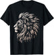 Native American Indian Day Pride Indigenous Cherokee Lion T-Shirt - T-Shirt | Black