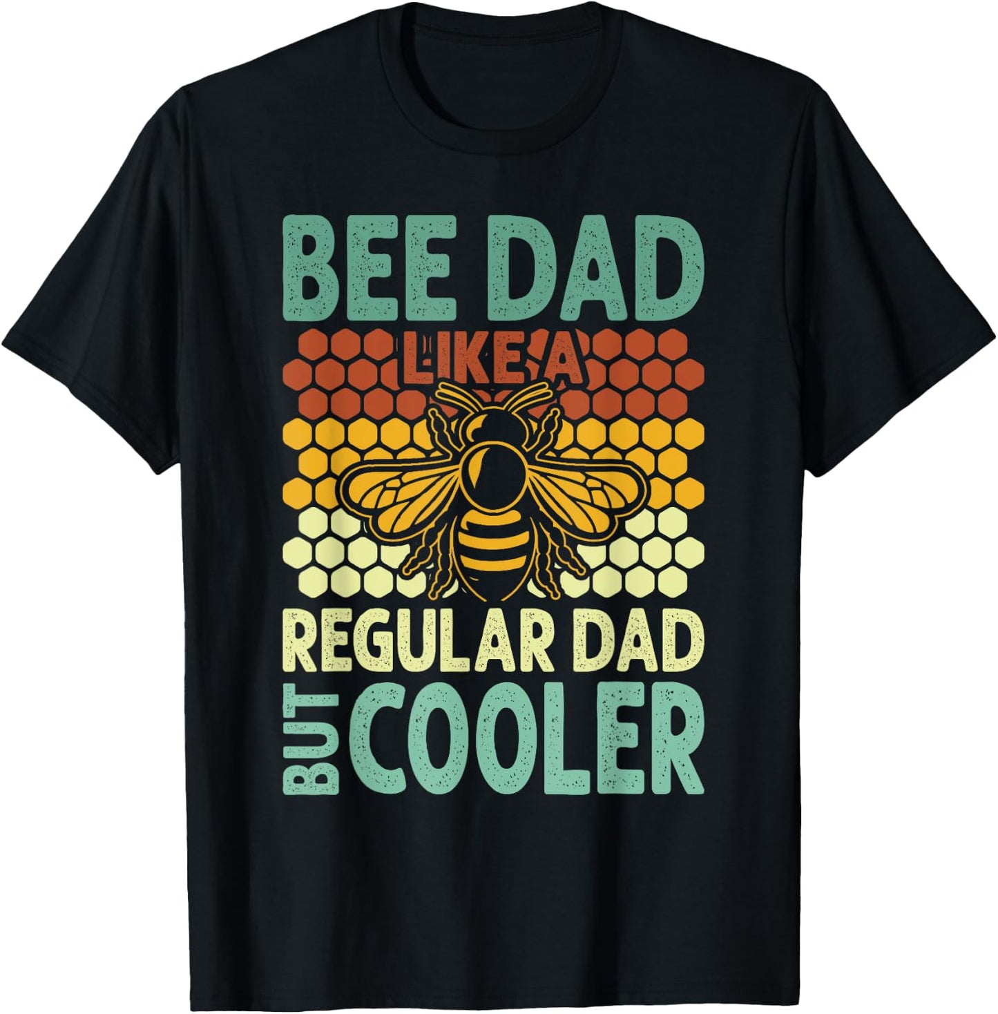 Bee Dad | Honey Beekeeper Funny Beekeeping Father's Day T-Shirt - T-Shirt | Black