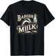 Funny Animal Badger Milk Vintage Advertising T-Shirt - T-Shirt | Black