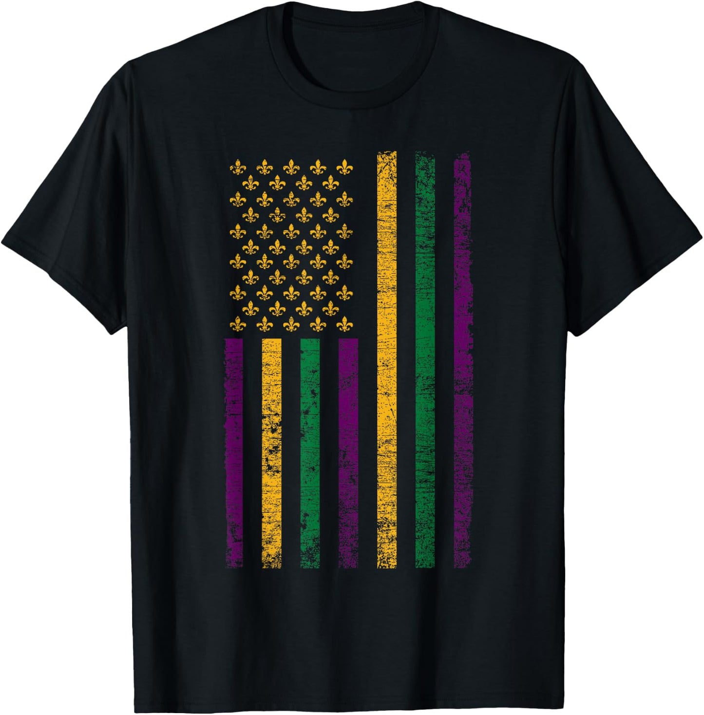 Costume Mask USA Masquerade Carnival Celebration Mardi Gras T-Shirt - T-Shirt | Black