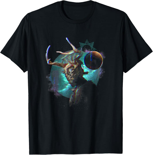 Rebel Moon Galactic Jimmy & Moon Iridescent Combat Machine T-Shirt - T-Shirt | Black