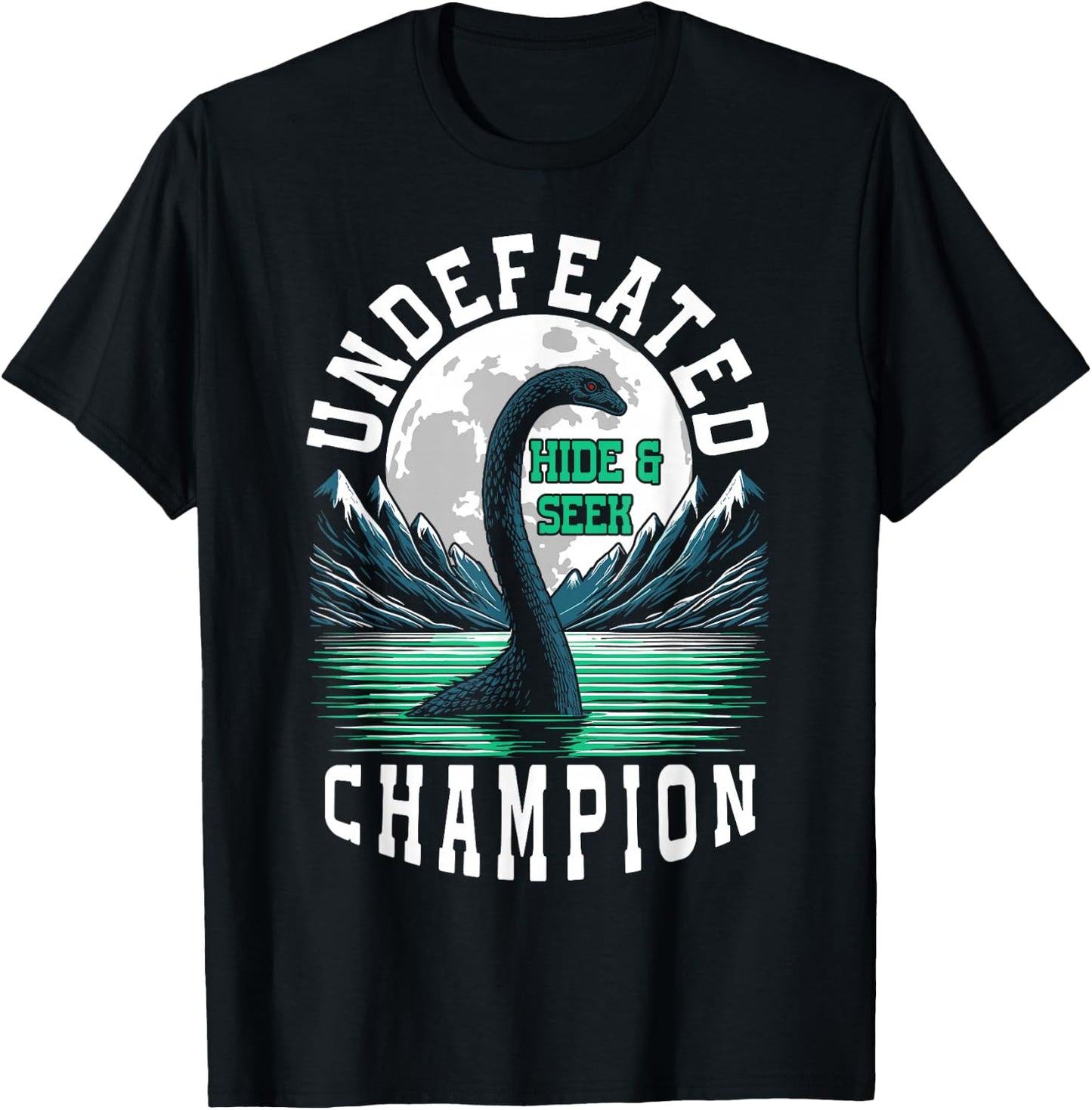 Loch Ness monster hide and seek champion Loch Ness T-Shirt - T-Shirt | Black