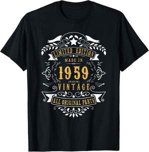 67th Birthday Women 67 Year old Men Born 1959 67 Birthday T-Shirt - T-Shirt | Black