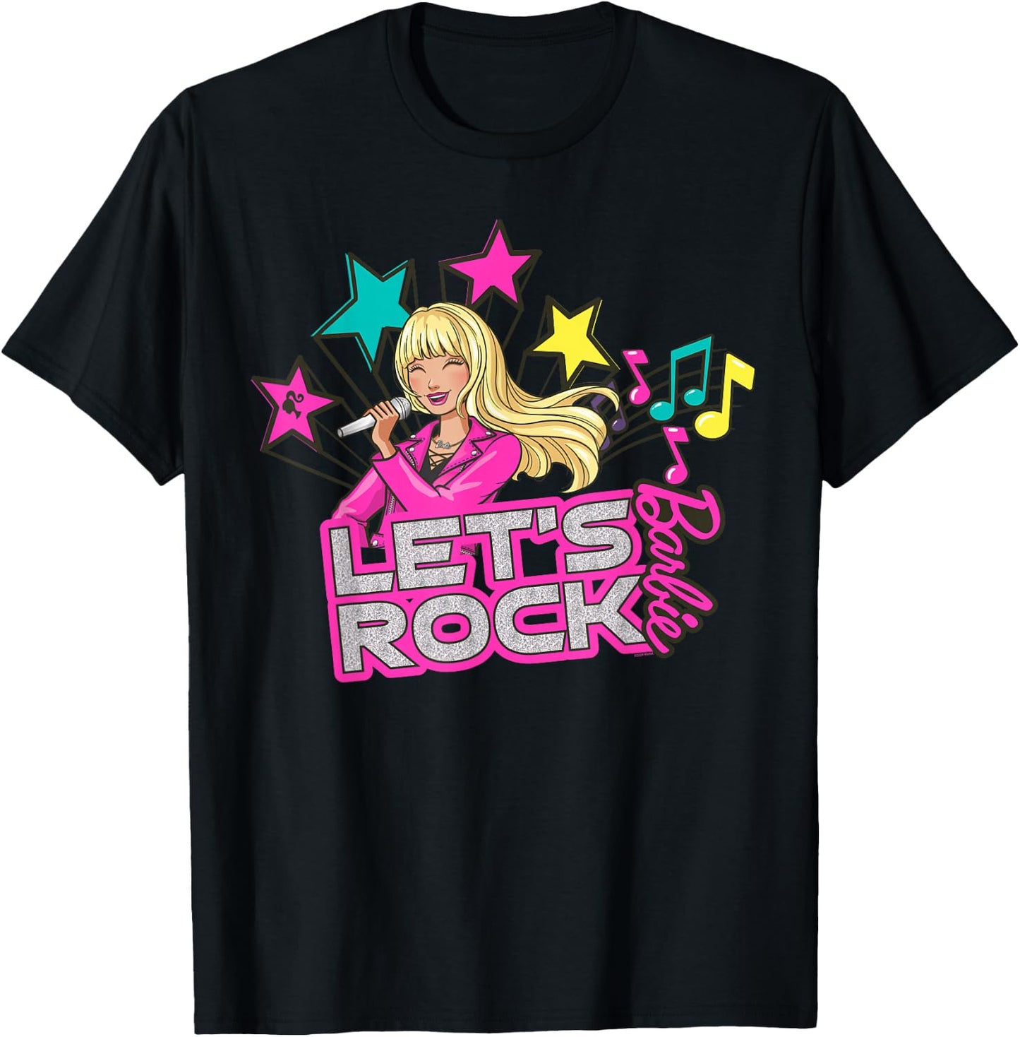 Barbie - Let's Rock Popstar T-Shirt - T-Shirt | Black
