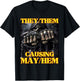 They Them Causing Mayhem Funny Cringe Hard Skeleton Meme T-Shirt - T-Shirt | Black
