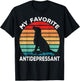 Dog Antidepressant - Dog Lover Funny T-Shirt - T-Shirt | Black