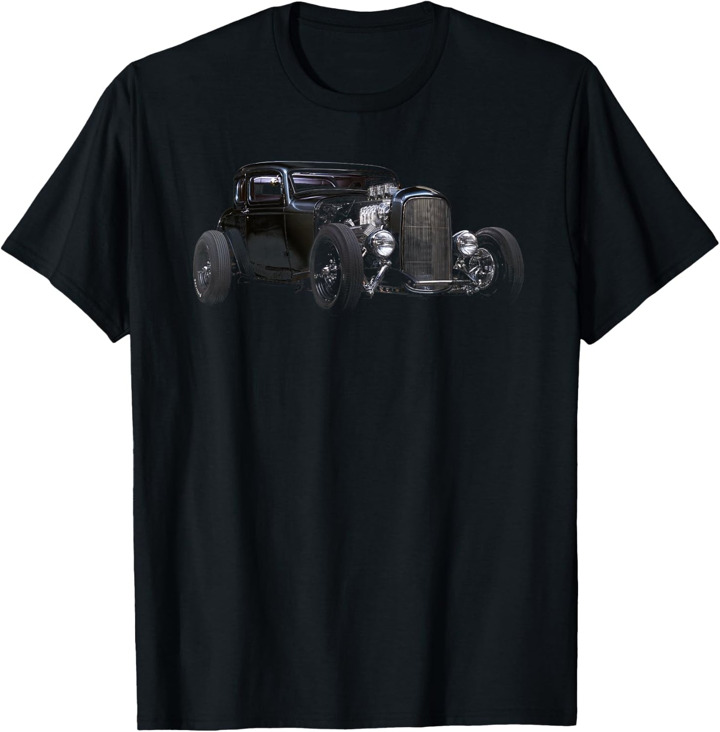 1932 Hot Rod Five Window Ford T-Shirt - T-Shirt | Black