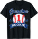 Grandma of Rookie 1st Birthday Baseball Theme Matching Party T-Shirt - T-Shirt | Black