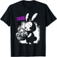 Zombie Bunny With Skull Basket - Cute Creepy Halloween Lover T-Shirt - T-Shirt | Black