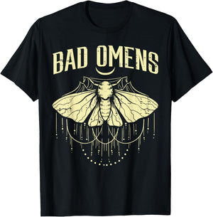 Moth Bad Omens Funny Myth Superstitions Women Men Kids Youth T-Shirt - T-Shirt | Black