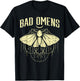 Moth Bad Omens Funny Myth Superstitions Women Men Kids Youth T-Shirt - T-Shirt | Black