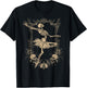 Retro Halloween Dancing Ballerina Skeleton Goth Design T-Shirt - T-Shirt | Black