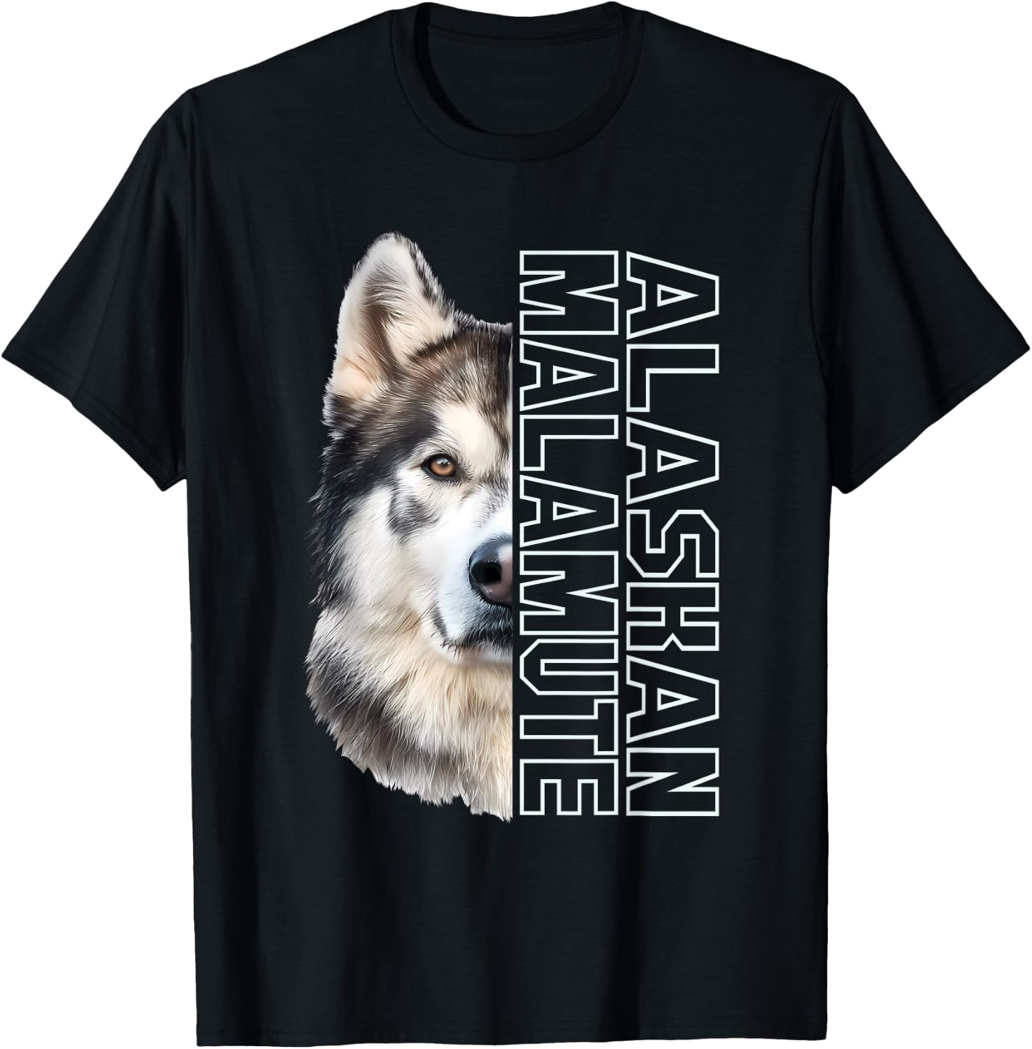 Alaskan Malamute T-Shirt - T-Shirt | Black
