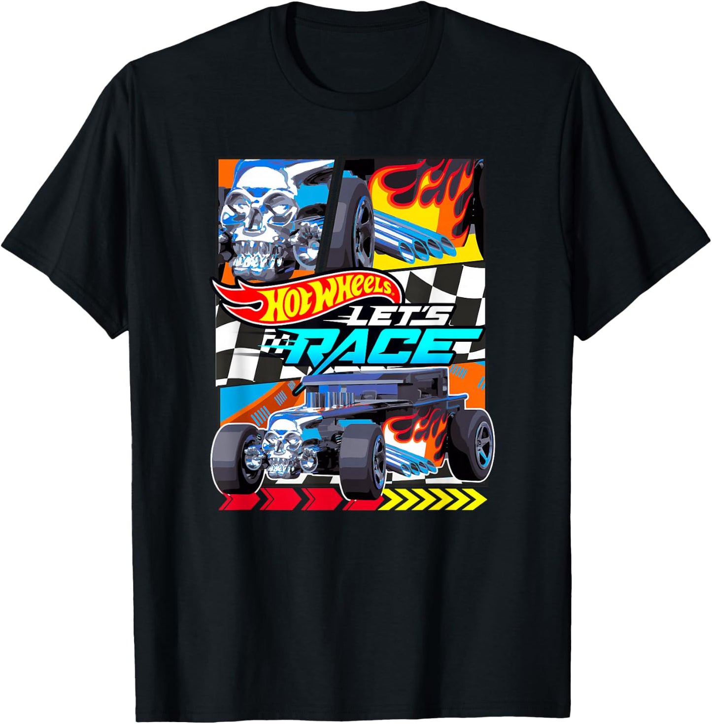 Hot Wheels Let's Race - Bone Shaker T-Shirt - T-Shirt | Black