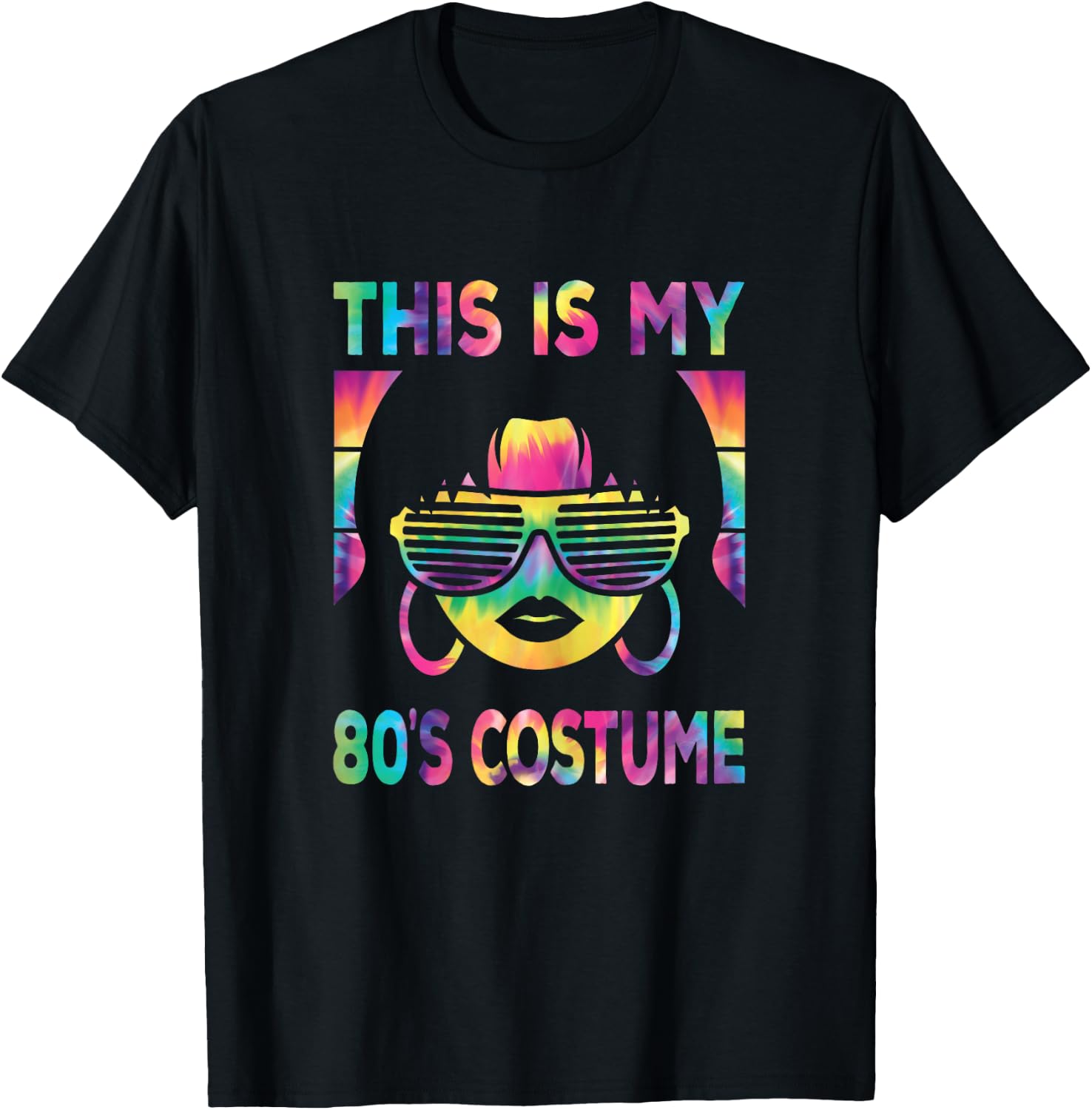 This is My 80s Costume 1980s 80s Outfit Women Disco Party T-Shirt - T-Shirt | Black
