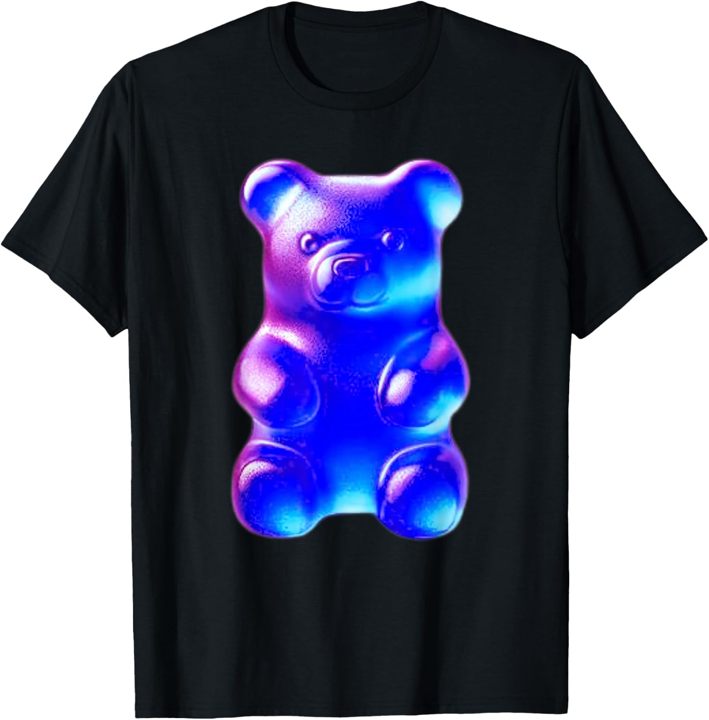 Urban Empyre Gummy Bear Candy - -Adults, Black, Small, Short Sleeve, Classic Fit T-Shirt - T-Shirt | Black