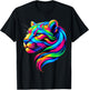 Colorful Puma , Small, Black T-Shirt - T-Shirt | Black