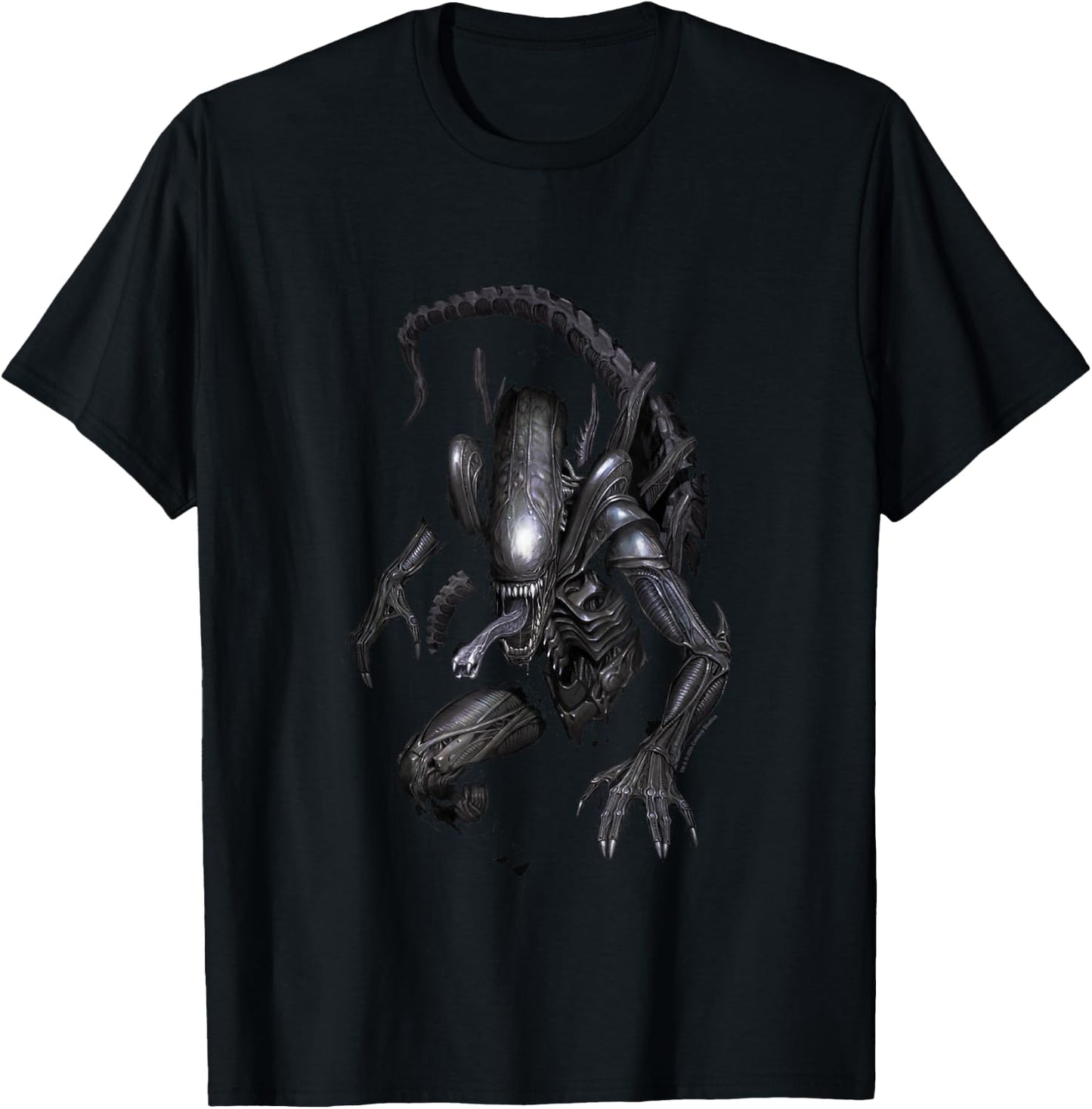 Aliens Iconic Dangerous Xenomorph in The Shadows Big Poster T-Shirt - T-Shirt | Black
