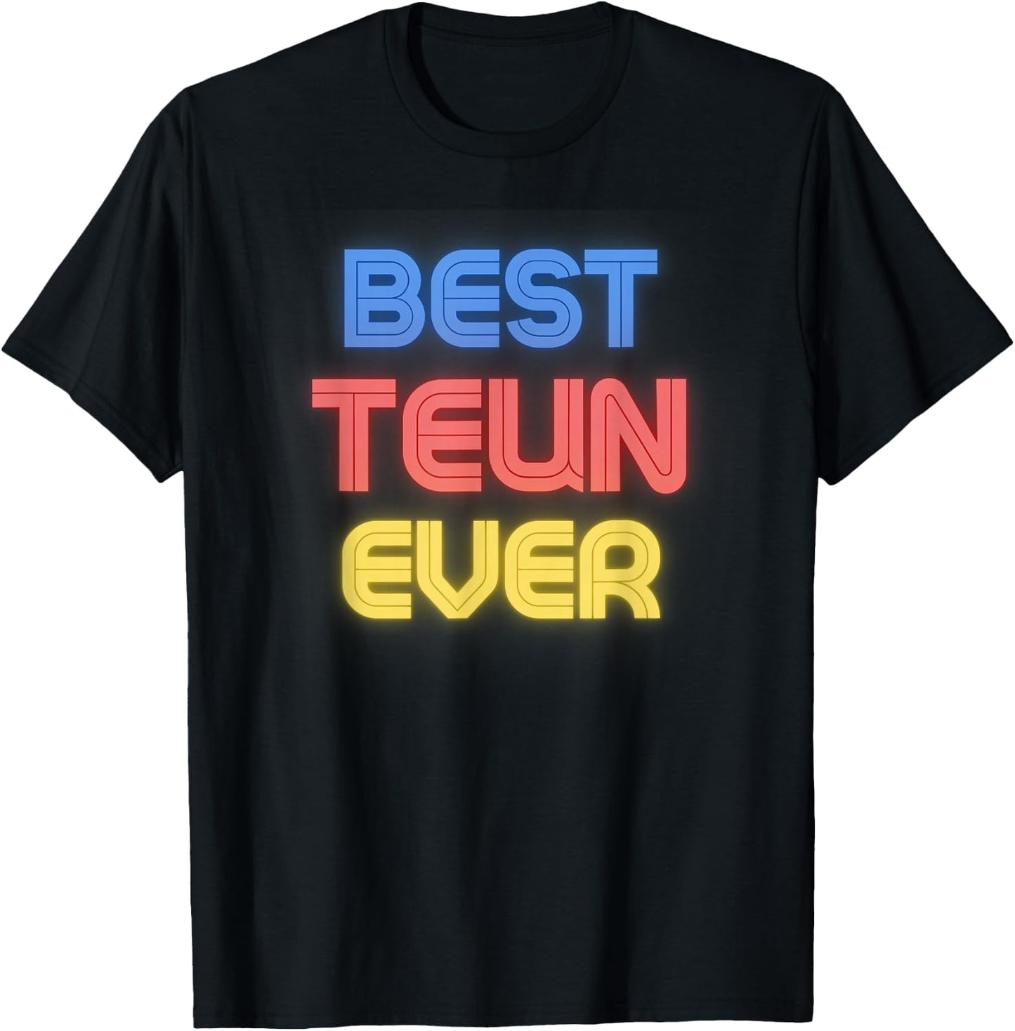 Best Teun Ever - Funny Teun Name Teun T-Shirt - T-Shirt | Black