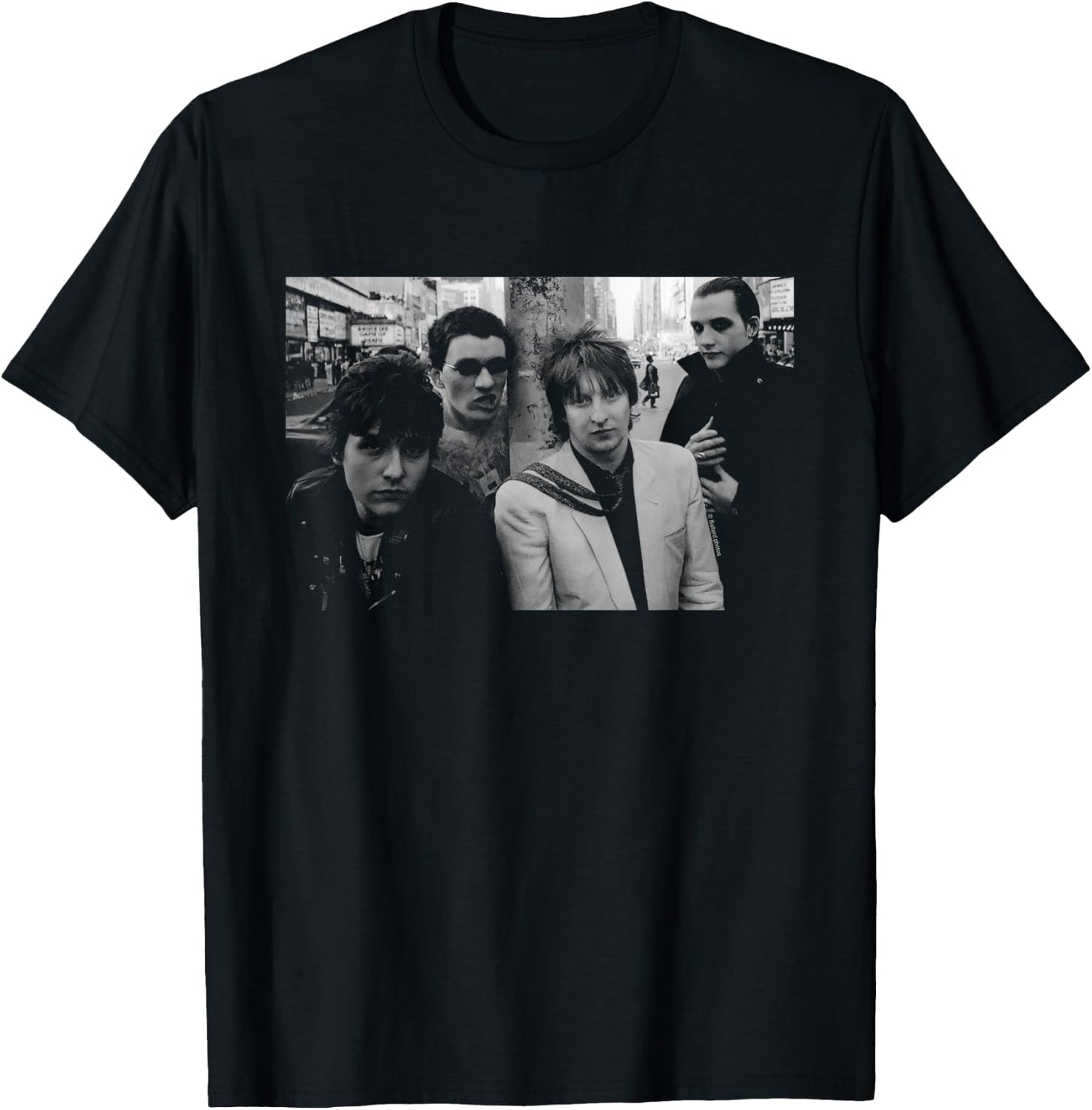 The Damned New York 1979 Photo Shoot By Allan Ballard T-Shirt - T-Shirt | Black
